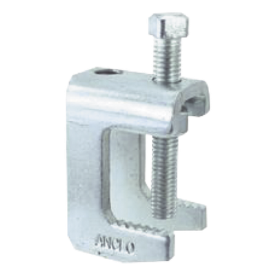 Mordaza De Acero / 1 1/4" / Varilla Roscada 1/2" / Carga 300 Kg / Galvanizado Electrolítico