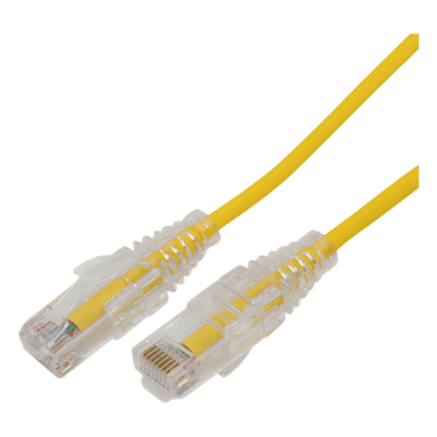 Cable De Parcheo Slim Utp / Cat6a / 1 Metro (3.28 Pies) / 28 Awg / Amarillo