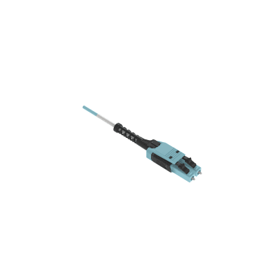 Jumper De Fibra Óptica Multimodo 50/125 Om4, Lc-lc Uniboot Duplex, Lszh, Color Aqua, 3 Metros (9.84 Pies)