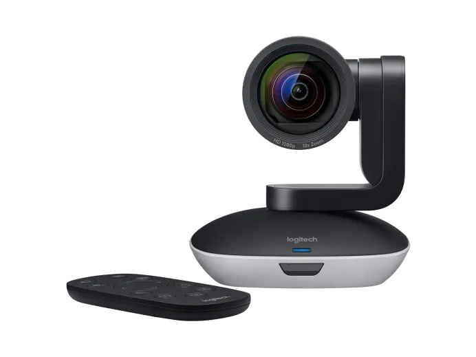 Camara Ptz Pro 2 Logitech Fhd 1080p Zoom 10x Hd Campo Visual 90° Ideal Para Aulas Auditorios Y Salas Grandes. Videoconferencia