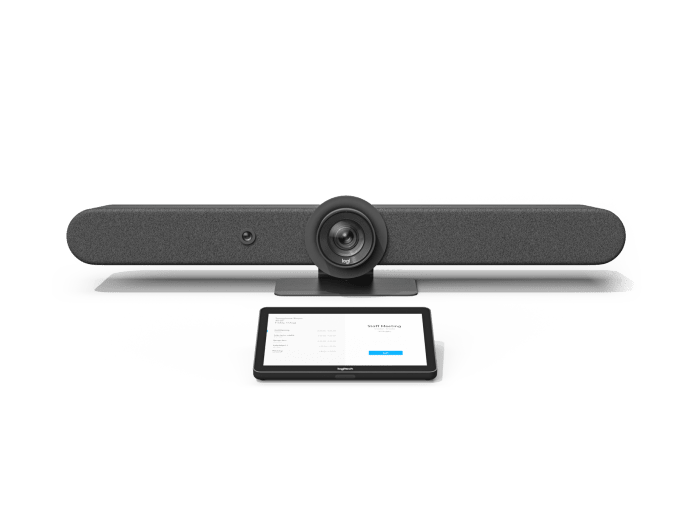Sistema De Videoconferencia Logitech Rally Bar All In One 4k 30fps Zoom 15x Hd Ideal Para Salas Medianas Y Grandes Grafito.