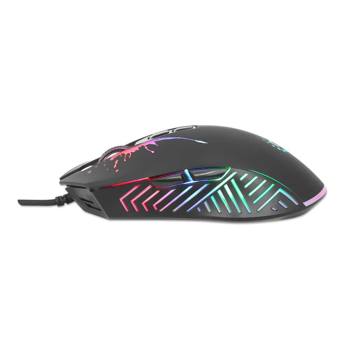 Mouse Óptico Gaming, Manhattan, 190220, 7 Botones, 7200 Dpi, Led Rgb, Negro
