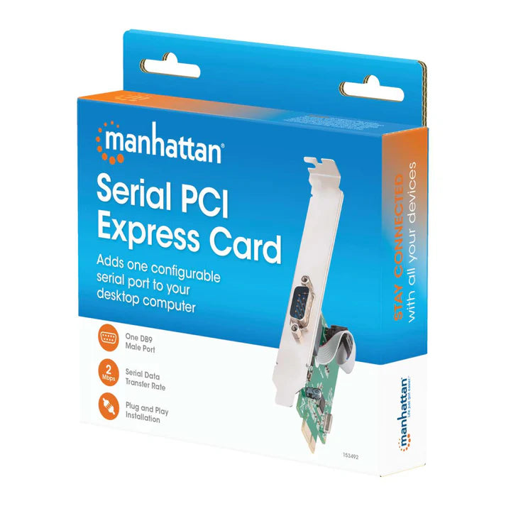 Tarjeta Serial Pci,manhattan,153492, Express 1 Puerto