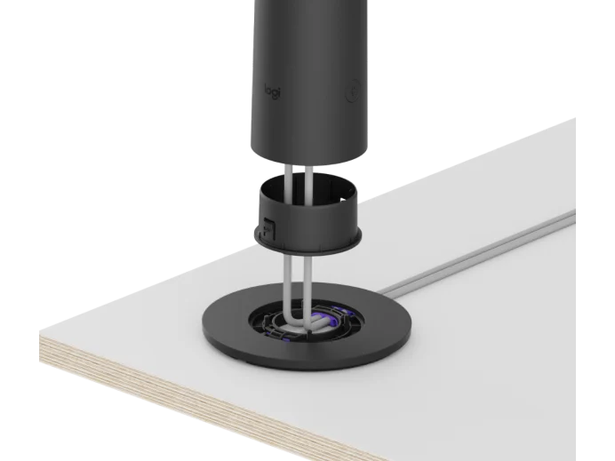 Camara De Videoconferencia Logitech Sight Complementaria De Mesa 4k Zoom 1x Campo Visual 315°compatible Con Systemas Rally Bar Y Rally Bar Mini