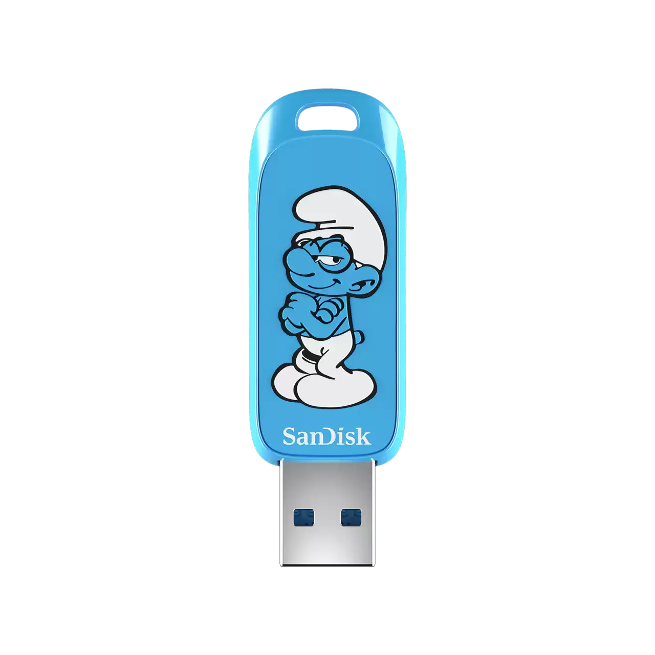 Memoria Sandisk 64gb Usb 3.2 Smurfs Pitufo Filosofo Lectura 130mb/s Sdczis-064g-g46