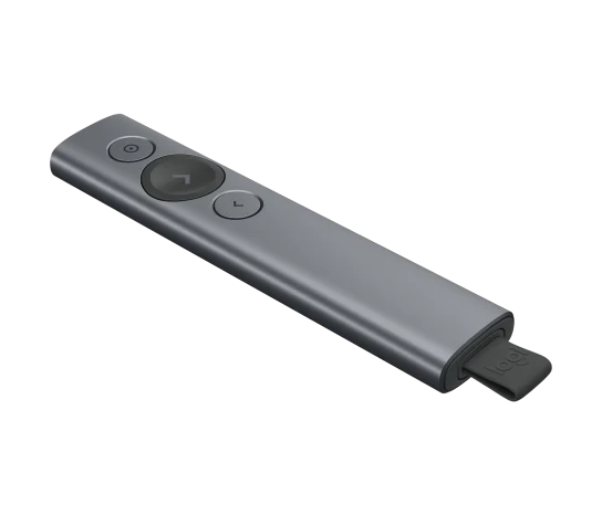 Presentador Logitech Spotlight Inalambrico Recargable Gris