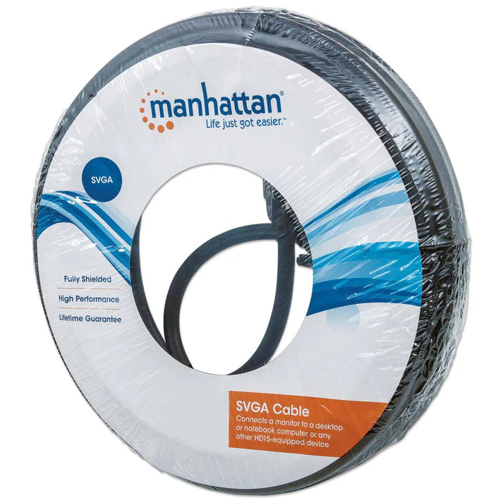 Cable Svga,manhattan,335607, Monitor 8mm Hd15m-m 20.0m