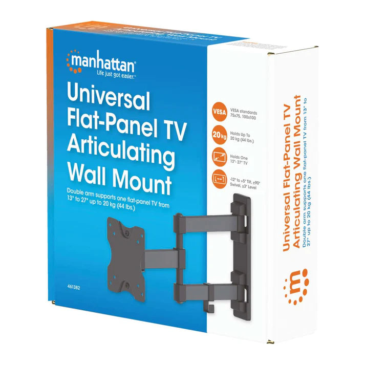 Soporte Monitor,manhattan,461382, P/1 Monitor 13 A 27 Pared, Articulado Doble
