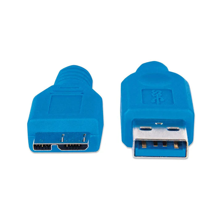 Cable Usb,manhattan,325424, V3.0 A-micro B 2.0m Azul