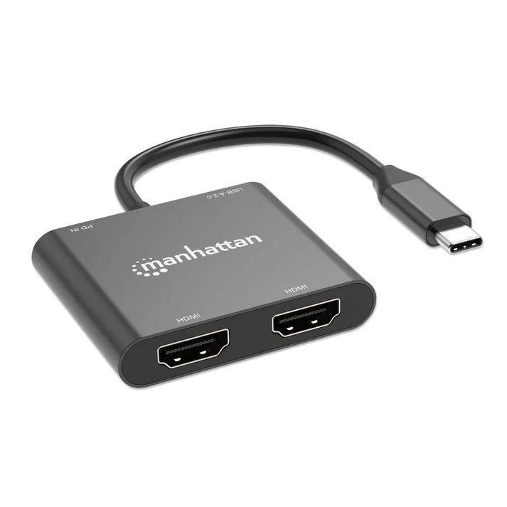 Adaptadores/manhattan/154321/convertidor Usb-c A Hdmi 2 Puertos 4k - Mst