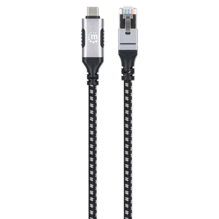 Cables/manhattan/394826/cable Usb-c V3.2 A Rj45 2m 5 Gbps Cat6 1 Gbps