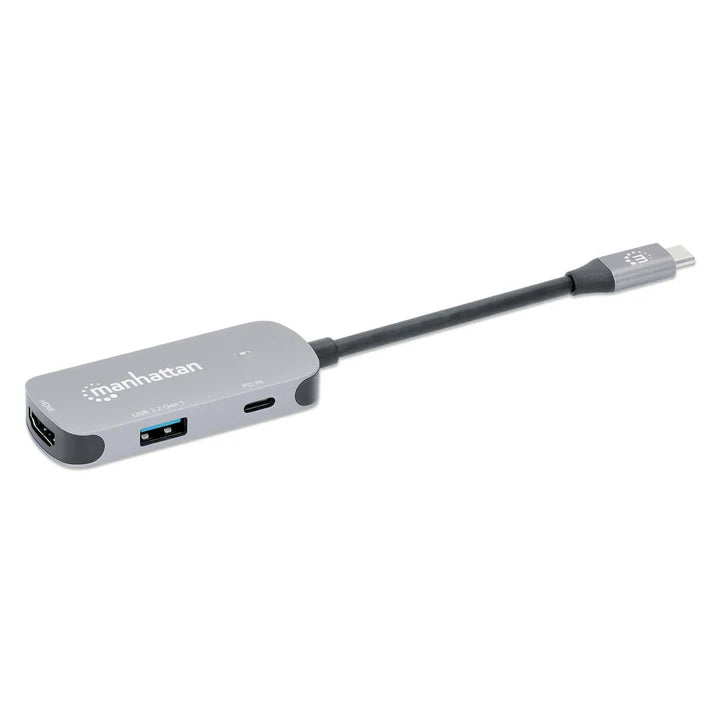 Docking,manhattan,190299, Usb-c 3 Ptos, Hdmi 4k@60hz, Usb-c