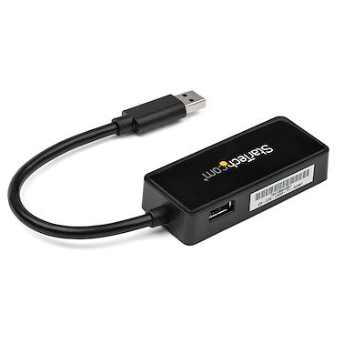 Adaptador Tarjeta De Red Nic Externa Usb 3.0 1 Puerto Gigabit Ethernet Rj45 Y 1 Puerto Usb Super Speed - Cable - Negro - Startech.com Mod. Usb31000sptb