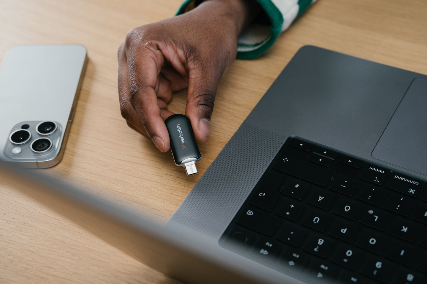 Unidad flash Plectra USB-C de 64 GB, color negro