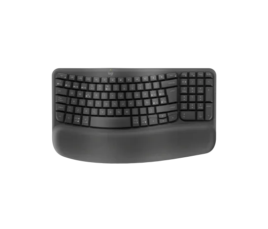Teclado Logitech Wave Kyes Grafito Inalambrico Ergonomico Easy-switch Bluetooth Logi Bolt