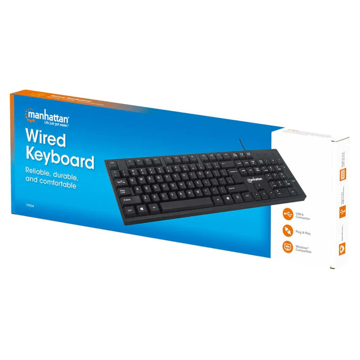 Teclado,manhattan,179324, Mx Usb Cableado