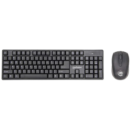 Teclado Y Mouse,manhattan,178990, Óptico Inalambrico, Combo