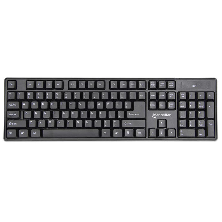 Teclado Y Mouse,manhattan,178990, Óptico Inalambrico, Combo
