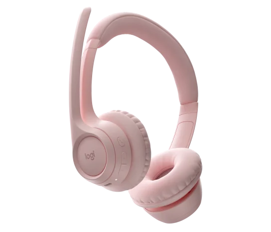 Audifonos Diadema Logitech Zone 300 Inalambricos Bluetooth Recargable Type C Rosa