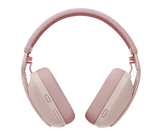 Audifonos Diadema Logitech Zone Vibe 100 Inalambricos Recargables Control De Audio Rosa