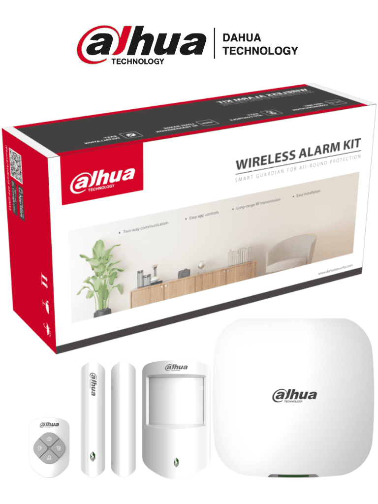 Kit Alarma/ Dahua/ Dhi-art-arc3000h-03-fw2 -inalÁmbrico Con ConexiÓn 4g, Wifi, Ethernet/monitoreo Por App/incluye Panel Ethernet, Wifi, 3g, 4g (dual Sim); 1 Sensor De Movimiento; 1 Contacto MagnÉtico