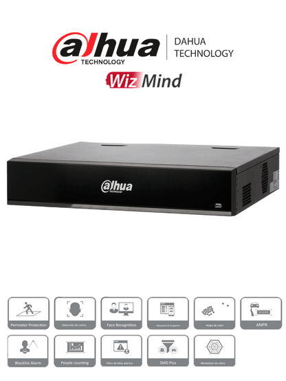 Nvr/ Dahua/ Dhi-nvr5432-ei/ Nvr De 32 Canales Ip 4k/ Wizsense/ Smart H.265+/ Rendimiento 384 Mbps/ Ia Nvr: DetecciÓn Y Reconocimiento De Rostros/ ProtecciÓn Perimetral/ Smd Plus