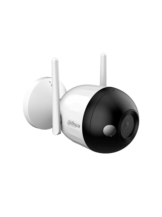 Camara Ip/ Dahua/ F2c-led/ Bullet Wifi De 2 Mp/ Full Color/ Microfono Integrado/ 30 Mts De Luz Visible/ Ranura Para Msd/ Lente 2.8mm/ Ia Con Deteccion De Humanos/ Ip67