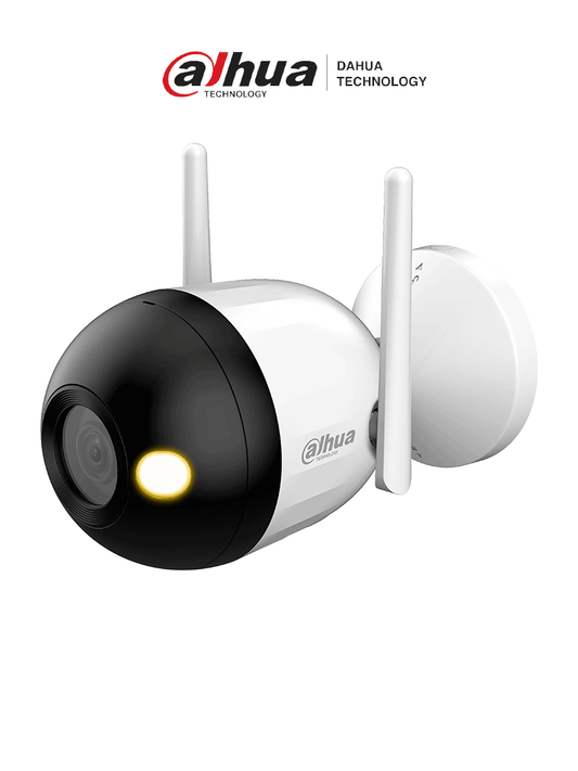 Camara Ip/ Dahua/ F4cn-pv/ Bullet Wifi De 4 Mp/full Color + Iluminacion Dual Intelingente/ Disuasion Activa/ Audio 2 Vias/ Microfono Y Altavoz Integrados/ 30 Metros De Iluminacion/ Ia/ Ip67