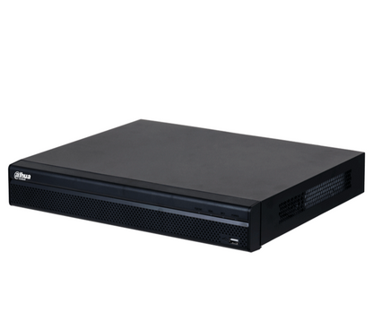 Nvr/ Dahua/ Dhi-nvr4216-4ks3/8 Mp/ 4k/ 16 Canales Ip/ Rendimiento De 160 Mbps/ Smart H.265+/ 2 Bahias De Discos Duros/ 4 And 2 E And S De Alarmas/ Hdmi And Vga/ Soporta Camaras Wizsense/ 4 Canales Smd Plu