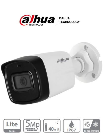Camara Analoga Hd/ Dahua/ Hac-hfw1500tl-28/ Bullet De 5 Mp/ Lente De 2.8 Mm/ 111 Grados De Apertura/ Ir De 40 Mts/ Ip67/ Starlight/ Dwdr/ Soporta: Cvi/cvbs/ahd/tvi