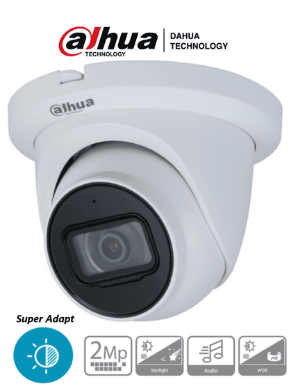 Camara Analoga/ Dahua/ Hac-hdw1231tmq-a/ Domo 2mp Super Adapt/ 2.8mm/ 107 Grados De Apertura/ Microfono Integrado/ Ir De 60 Mts/ Wdr Real De 130 Db/ Ip67/ Metalica/ Cvi/cvbs/ahd/tvi