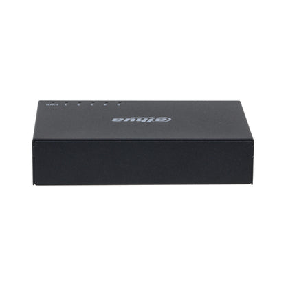 Switch/ Dahua/ Pfs3005-5gt- Gigabit De 5 Puertos No Administrable/ Capa 2/ 10/100/1000 Base-t/ Carcasa Metalica/ Switching 10g/ Tasa De Reenvio De Paquetes 7.44 Mbps/ Memoria Bufer De Paquetes 1mb/ C