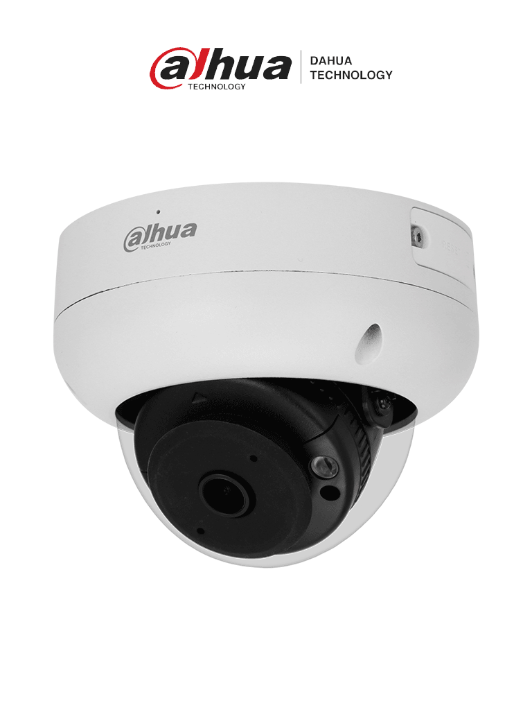Camara Ip/ Dahua/ Ipc-hdbw3441r-as-p/ Domo AntivandÁlica 4 Mp/ Lente 2.1 Mm/  And #8738; 180°/ Ir 15 Mts/ Ia Wizsense/ Det. De Mov. Int./ Prot. Perimetral / Starlight / Poe / Wdr / H.265+ / Ip67 / Ik10 M
