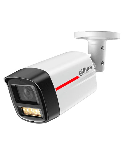 Camara Ip/ Dahua/ Dh-ipc-hfw2249tlp-s-led-0280b-pro/ Bullet De 2mp/ Wizcolor/ Wizsense/smd Plus/ Prot. Perimetral/ Detec. De Movimiento Inteligente/ Lente 2.8mm/luz Calida 50m/ Microfono/msd/poe/ip67