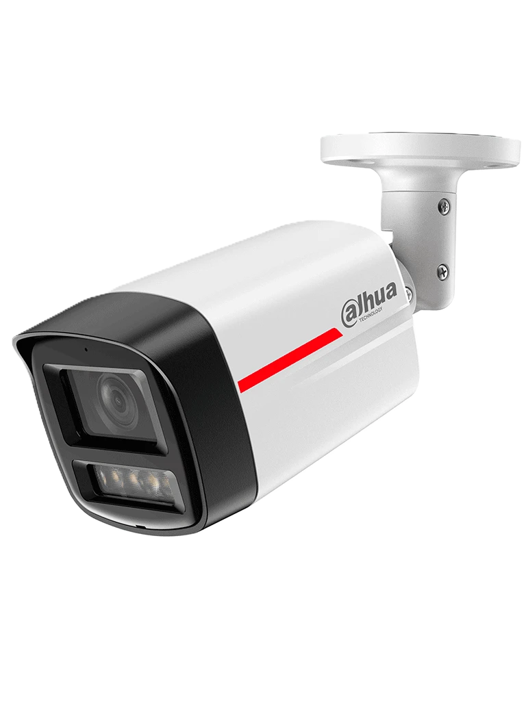 Camara Ip/ Dahua/ Dh-ipc-hfw2249tlp-s-led-0280b-pro/ Bullet De 2mp/ Wizcolor/ Wizsense/smd Plus/ Prot. Perimetral/ Detec. De Movimiento Inteligente/ Lente 2.8mm/luz Calida 50m/ Microfono/msd/poe/ip67