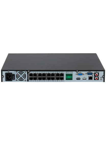 Nvr/ Dahua/ Dhi-nvr4216-16p-4ks3 /nvr De 8 Mp/ 4k/ 16 Canales Ip/ 16 Puertos Poe/ Rendimiento De 160 Mbps/ Smart H.265+/ 2 Bahias De Discos Duros/ Salidas De Video Hdmi And Vga/ 4 And 2 E And S De Alarmas/ Sopor