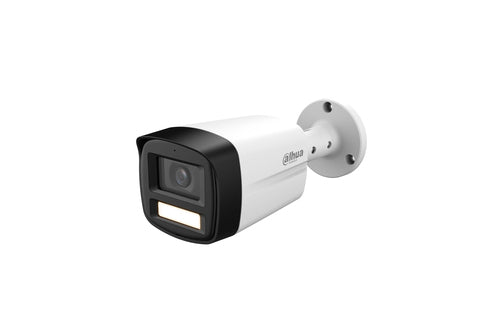 Camara Analoga/ Dahua/ Dh-hac-hfw1209tlmn-led-0280b-s3/bullet De 2mp Full Color En 1080p Lente De 2.8mm, Angulo De 108° Y Alcance De Iluminacion De 40m, Dwdr, Ip67 Compatible Con Cvi/cvbs/ahd/tvi.