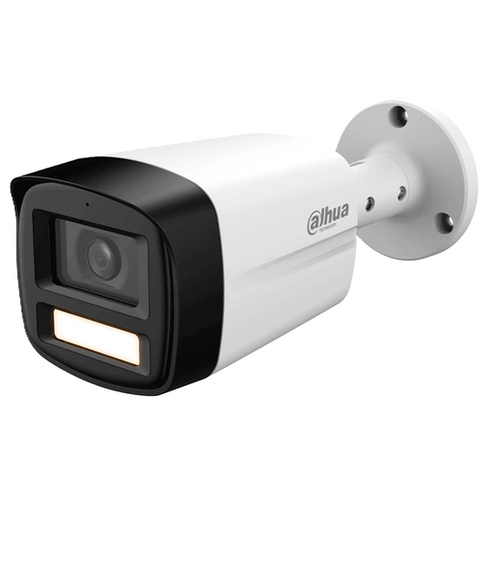 Camara Analoga/ Dahua/ Dh-hac-hfw1209tlmn-a-led-s3/ Bullet Full Color De 2 Mp 1080p/lente De 2.8mm/ 108°de Apertura/ Microfono Integrado/ 40 Mts De Iluminacion/ Dwdr/ Ip67/ Metalica+policarbonato