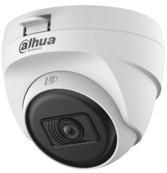 Camara Analoga/ Dahua/  Hac-t1a21n-u-28/ Domo De 2 Mp/ Lente 2.8 Mm / 100 Grados De Apertura/ Smart Ir 25 Mts/ Uso Interior/ Cvi/tvi/ahd/cbvs/ Plastica