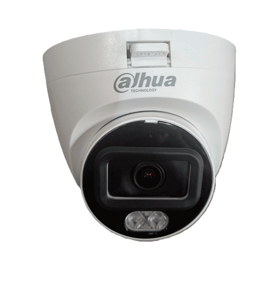 Camara Analoga/ Dahua/ Dh-hac-hdw1209tlqn-a-led-0280b-s3/ Domo Full Color De 2 Mp Con Lente De 2.8mm Y Angulo De 103°. Microfono Integrado, Iluminacion De 20m, Tecnologia Starlight Y Dwdr. Resistente