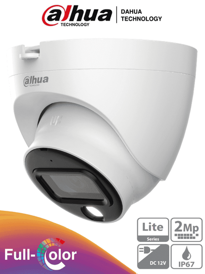 Camara/ Dh-hac-hdw1209tlqn-led-0280b-s3/ Dahua/ Domo Fullcolor De 2 Mp Con Resolucion 1080p, Lente De 2.8 Mm Y 106° De Apertura. Ofrece Vision Nocturna De 20 Mts, Instalacion Rapida, Proteccion Ip67,