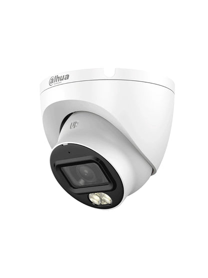 Camara Analoga/ Dahua/ Dh-hac-hdw1209tlqn-a-led-0280b-s3/ Domo Full Color De 2 Mp Con Lente De 2.8mm Y Angulo De 103°. Microfono Integrado, Iluminacion De 20m, Tecnologia Starlight Y Dwdr. Resistente