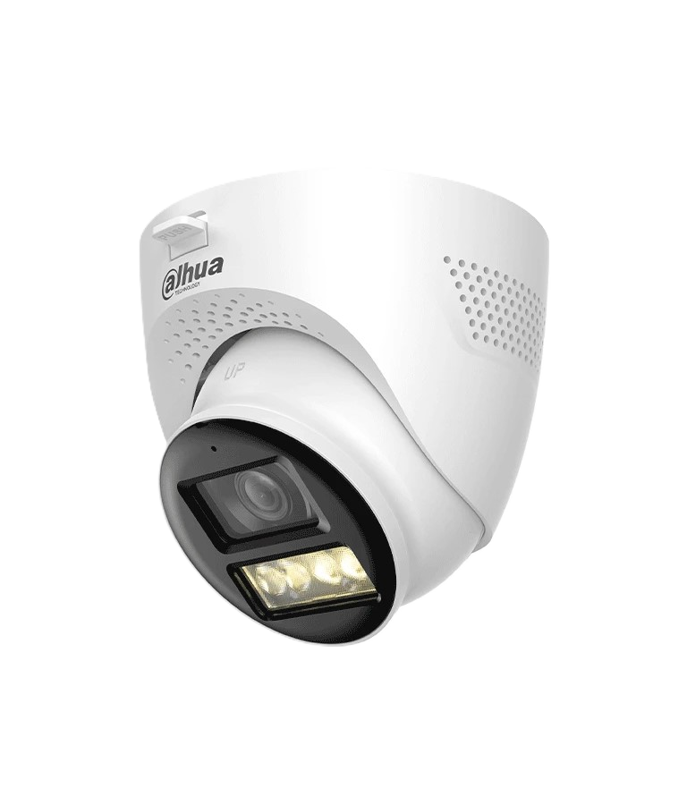 Camara Hdcvi X Plus/ Dahua/ Dh-hac-hdw1200tq-il-t/ Domo De 2 Mp 1080p/ Iluminador Dual Inteligente/ Audio De 2 Vias/ Apertura De Hasta 111°/ Iluminacion De Hasta 40m/ Fabricada En Metal + Plastico