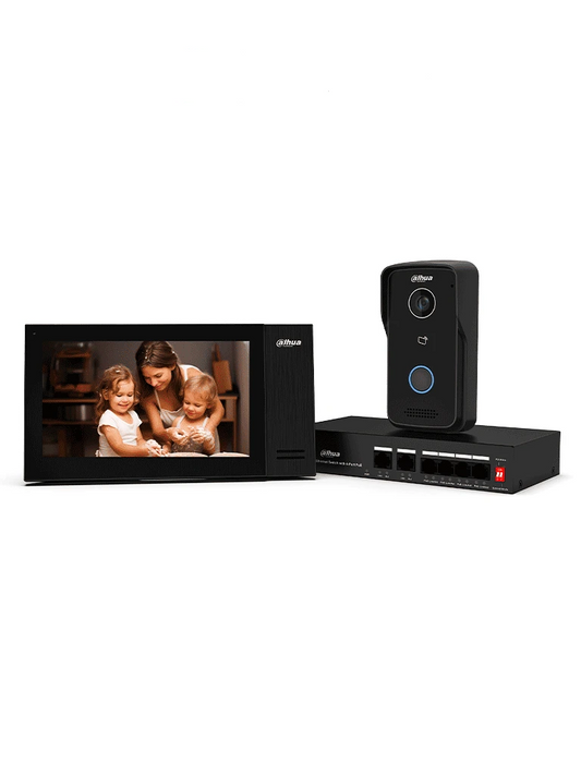 Kit De Videoportero Ip/dahua/kitktp02/ Monitor De 7 Con Memoria Embebida De 8 Gb/ 61 Es De Alarma/ Frente De Calle Ip65/ Apertura Remota/ Soporta Apertura Remota Y Con Tarjetas Mifare Ic Card