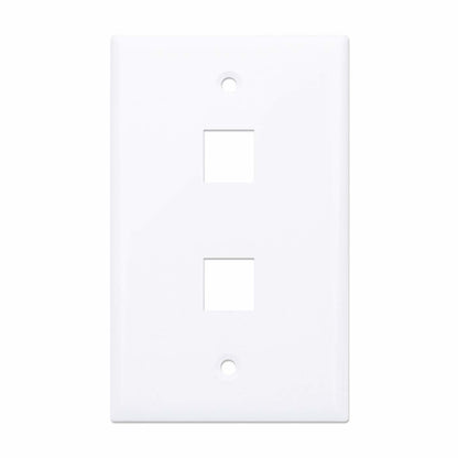 Tapa Faceplate,intellinet,163293, 2 Perforacion Blanco