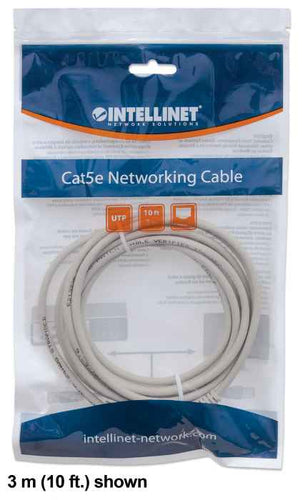 Cable Patch,intellinet,340373, Cat 6, 1.0m 3.0f Utp Gris