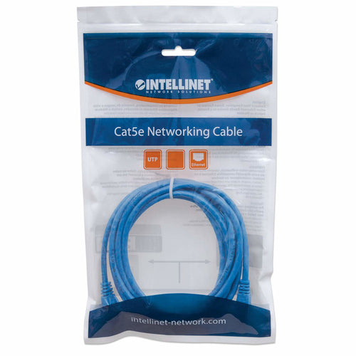 Cable Patch,intellinet,342575, Cat 6, 1.0m 3.0f Utp Azul