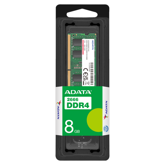 Memoria Adata Sodimm Ddr4 8gb Pc4-21300 2666mhz Cl19 260pin 1.2v Laptop/aio/mini Pcs (ad4s26668g19-sgn)