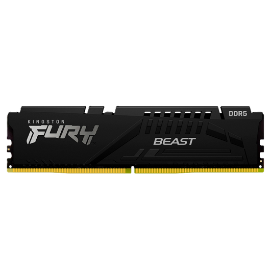 Memoria Ram Kingston Dimm Ddr5 32gb 5600mt/s Fury Beast Black Xmp Cl40 288pin 1.25v C/disipador De Calor P/pc/gamer/alto Rendimiento Kf556c40bb-32