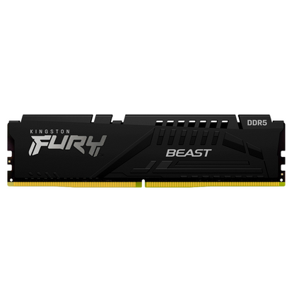 Memoria Ram Kingston Dimm Ddr5 32gb 5600mt/s Fury Beast Black Expo Cl36 288pin 1.25v C/disipador De Calor P/pc/gamer/alto Rendimiento Kf556c36bbe-32